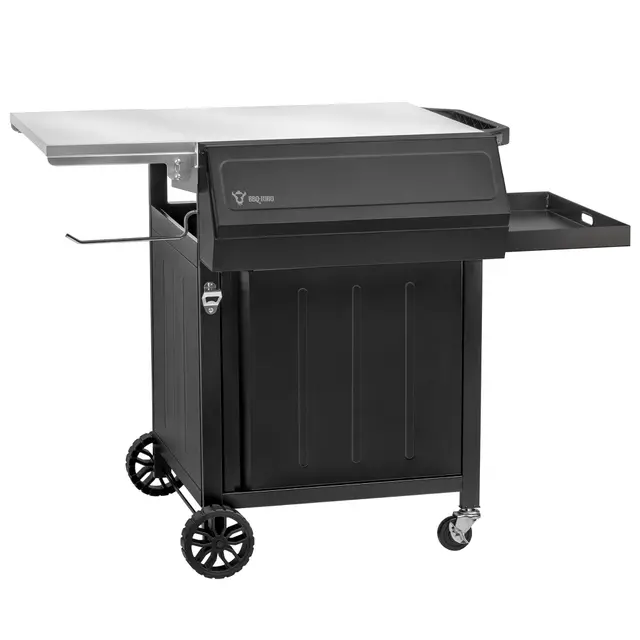 bbq-toro bqt8 carro de barbacoa negro