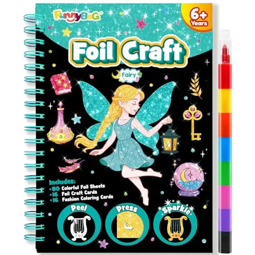funnyb&g kit foil art hadas 96 piezas
