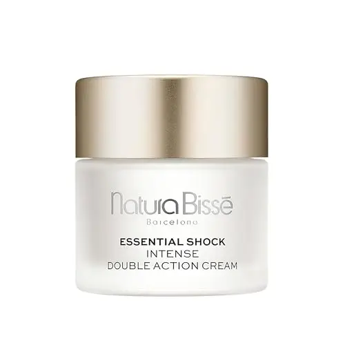 Natura Bissé Essential Shock Intense Double Action Cream | Crema Hidratante Facial con Aceite de Rosa Mosqueta, Aminoácidos de Colágeno y Aloe Vera | 75 ml