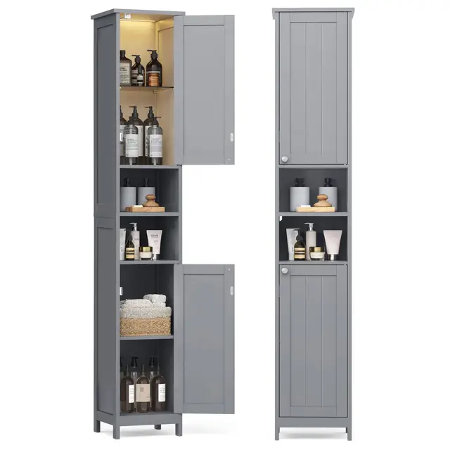 vasagle armario baño alto slim 30 cm