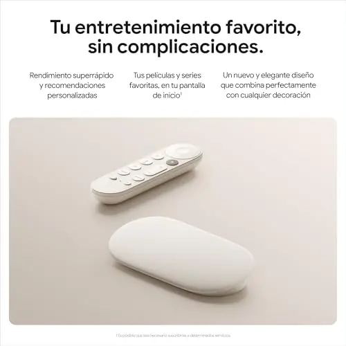 Google TV Streamer 4K - Streaming rápido de Entretenimiento en 4K con HDR - Porcelana