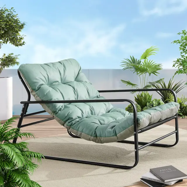 homemiyn liegestuhl sillón jardín