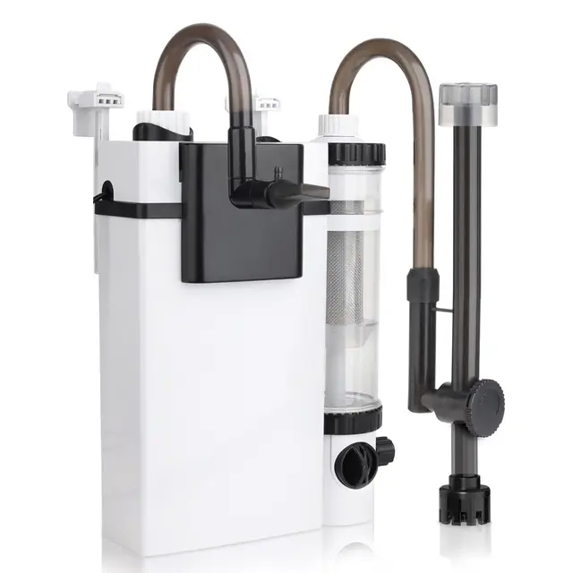 Hygger Hang On Back Filter, Silencioso Filtro Externo para Tanque de Peces, 500L/H 6W Filtro de Acuario con Colector de Desechos de Peces, Ajustable Fish Tank Filter for 19-75L Tanks