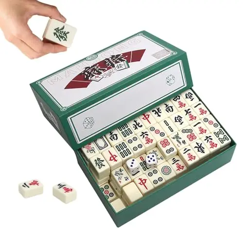 hovceh mini mahjong set portátil 144