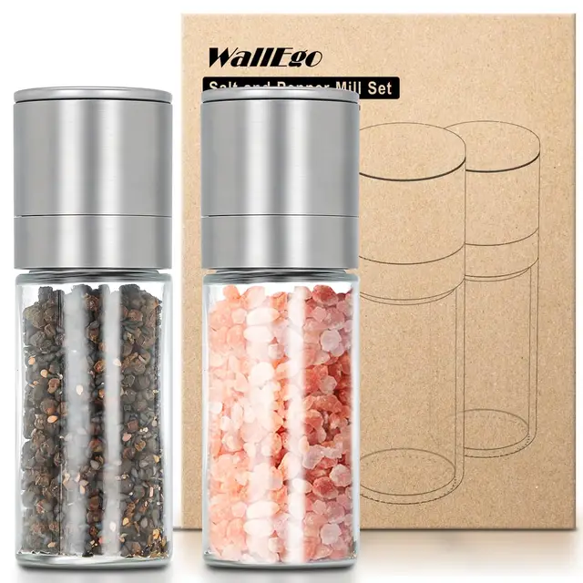 wallego mini molinillo pimienta set 2