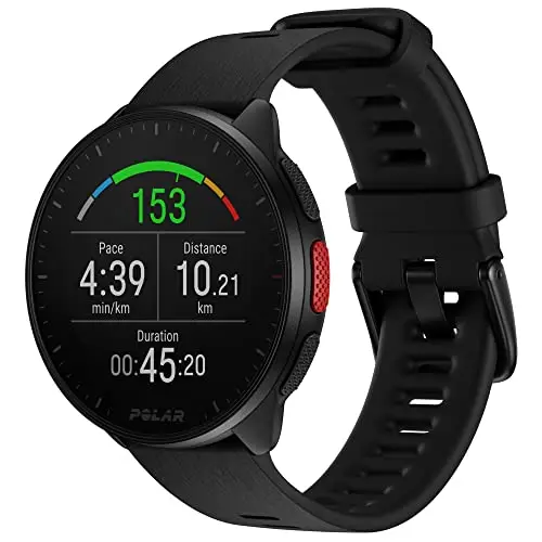 Polar Pacer - Reloj de Running con GPS - Procesador de Alta Velocidad - Ligero - Pantalla Brillante - Botones accesibles - Entrenamiento y recuperación Individuales - Pulsómetro - Controles de música