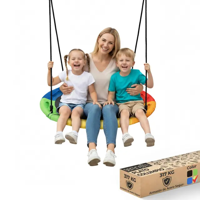 serenelife slswng100rb columpio nido 40"