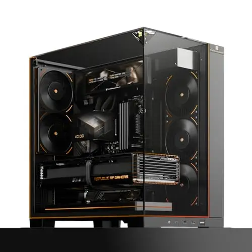 Thermalright TR A70 Vision ATX - Carcasa para Videojuegos (8 Ranuras para Ventiladores de CPU, Cierre rápido para Tarjeta gráfica Vertical con protección anticaída, Incluye Pantalla LCD de 9,16