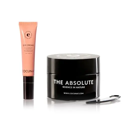 COCUNAT - Pack Rutina Facial - Crema Hidratante The Absolute + Crema Contorno de Ojos - Trata los Signos de la Edad - Reduce Bolsas y Ojeras - Trabaja Manchas Arrugas y Firmeza