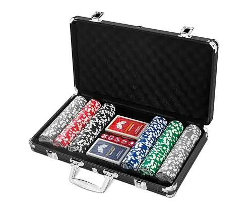copag poker set 300 fichas + 2 barajas