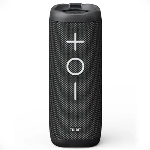 Tribit StormBox 2 Altavoz Bluetooth con Sonido Envolvente de 360°. con 34 W, tecnología XBass, Resistencia al Agua IPX7, Bluetooth 5.3 y emparejamiento TWS Ideal para Exteriores