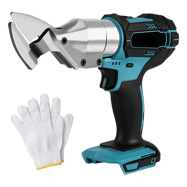 Tijeras Eléctricas Inalámbricas Compatibles con Makita 18V Batería, Cizalla Eléctrica para Metal con Cabezal Giratorio de 360 ​​° para Chapa, Carton, Alfombras (batería no incluida)