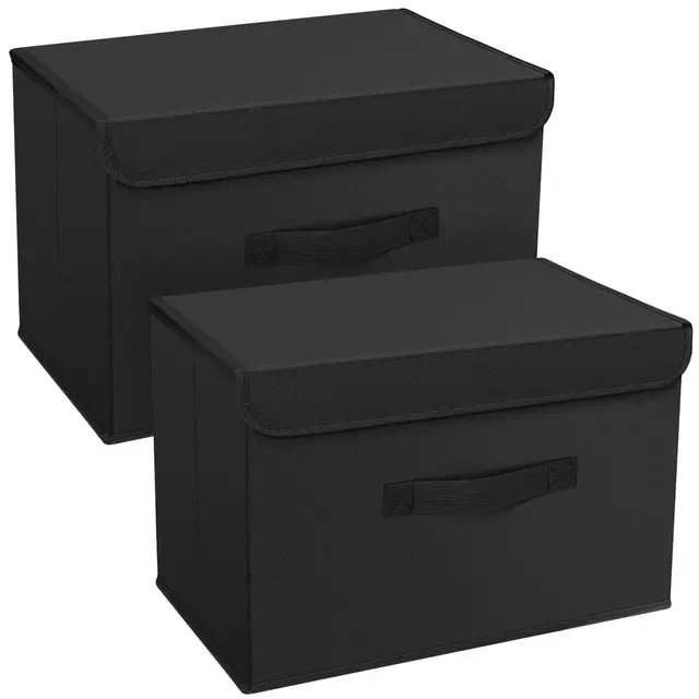 dimj set 2 cajas plegables 25l tela