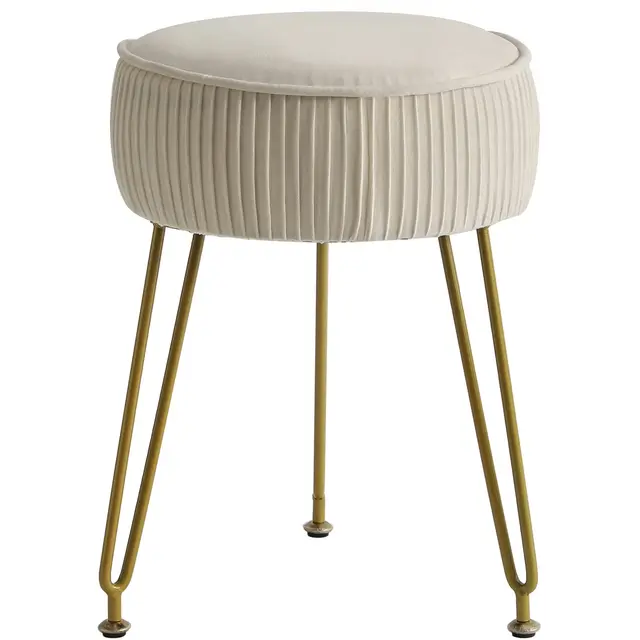 ibuyke velvet round footstool reposapiés