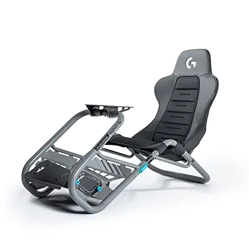 Playseat Trophy - Cabina de simulación de Carreras Logitech G Edition | Totalmente Ajustable | Compatible con Todos los Volantes Direct Drive | Ligero y Robusto