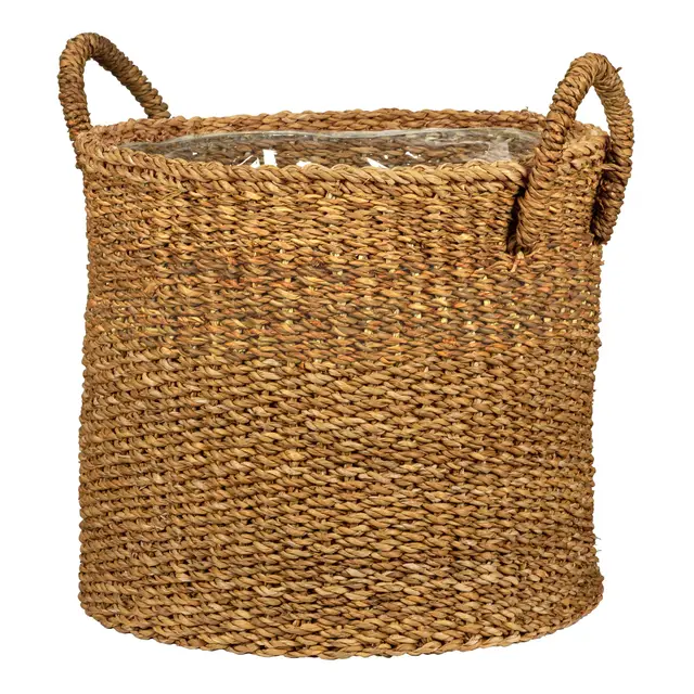 Scheurich Macetero con asas de algas marinas, 24 cm de diámetro, 20 cm de alto, 7,5 l de vol.