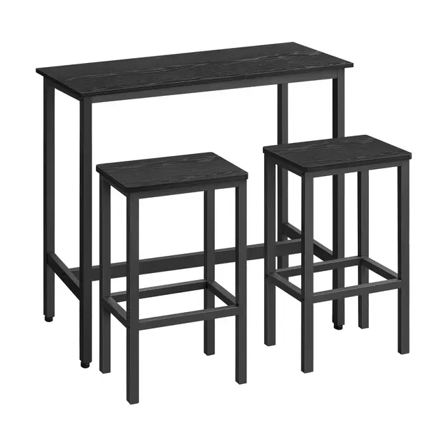 vasagle lbt218b56 mesa alta de bar con