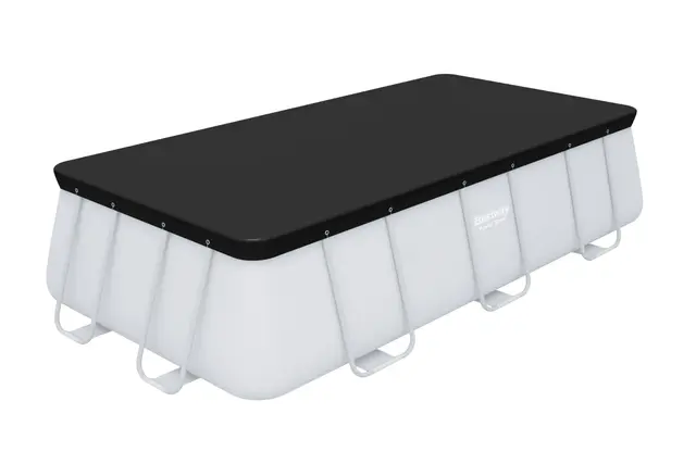BESTWAY Cobertor de Invierno Rectangular 396x185 cm para Piscinas Rectangulares de 412x201 cm o 404x201 cm Negro