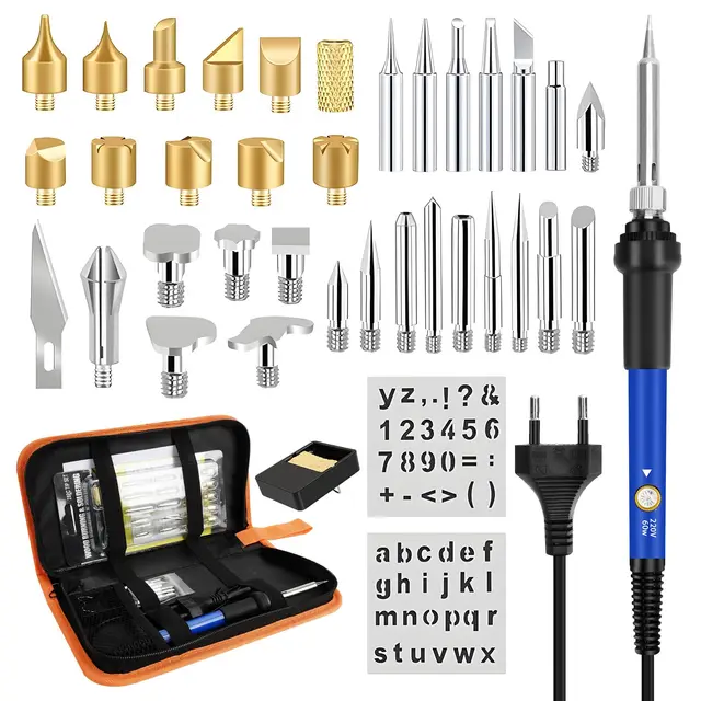 suprbird 80w kit pirograbador 37 piezas