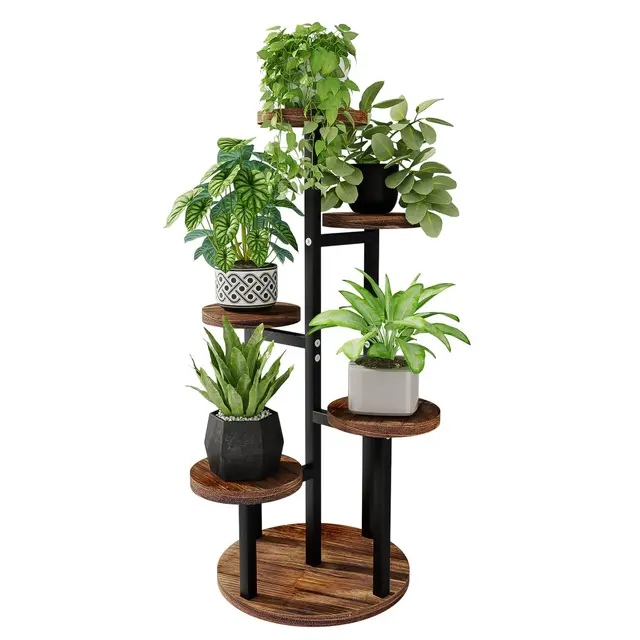 bamworld soporte plantas madera