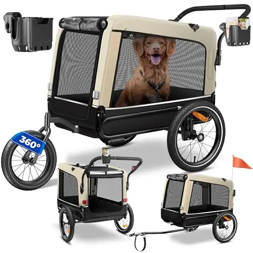kesser 3-en-1 buggy remolque bicicleta