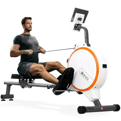 Máquina De Remo para Casa, Máquina Remo Magnético con 16 Niveles de Resistencia, Pantalla LCD, Maquina De Remo para Casa súper silenciosa, Rowing Machine Remo Fitness Gym En Casa