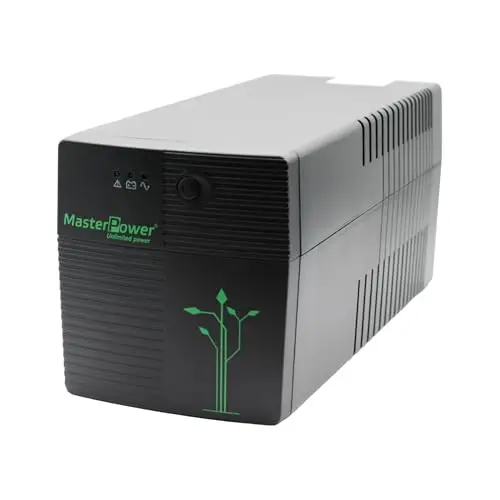 Master Power, Sistema de Alimentación Ininterrumpida SAI, UPS 1300 VA, Tensión Constante de Salida 720W, 4 Enchufes Schuko