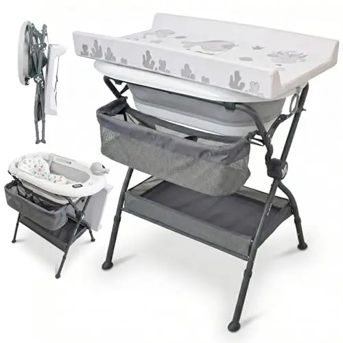 twinly bubbly bañera cambiador 2 en 1