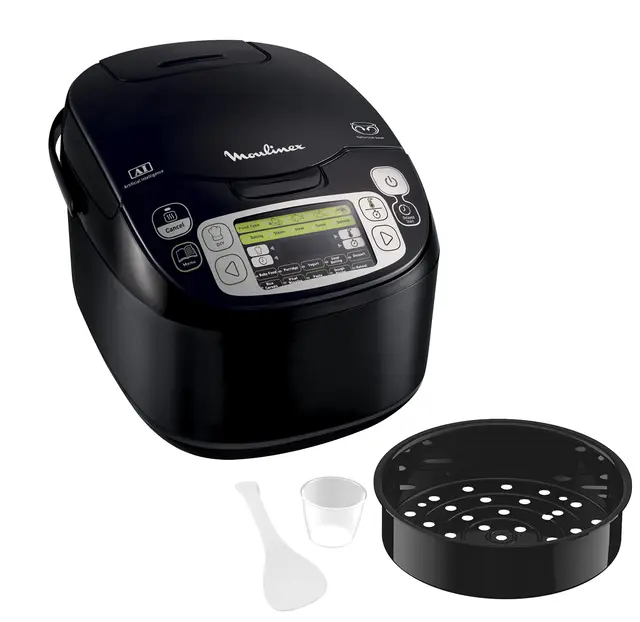 Moulinex Maxichef 43 en 1, Robot de cocina, 43 programas de cocción, capacidad 5L para 3/4 personas, programable, función recalentar, función mantener caliente, accesorios aptos lavavajillas, MK8158