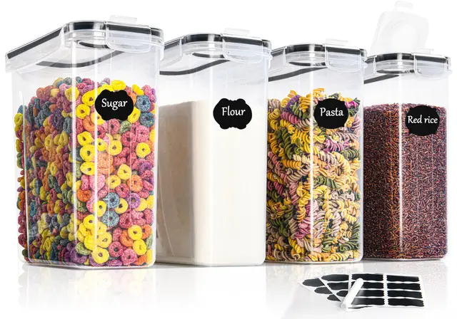 gomaihe 4l - 4 botes cocina herméticos