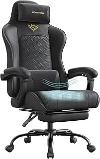songmics obg079b01 silla gamer