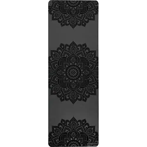 Yoga Design Lab | Esterilla Infinity | Textura y diseño Antideslizante para Alinear y apoyar su práctica. | Ecológica | Acolchada | Incluye Cinta!