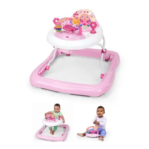 Bright Starts 60287 - Andador, caminador rosado con juguetes