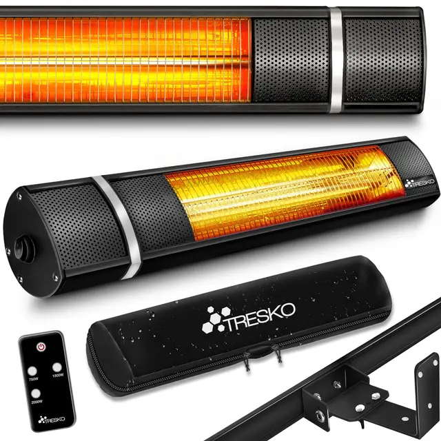 tresko calefactor infrarrojos 2000w