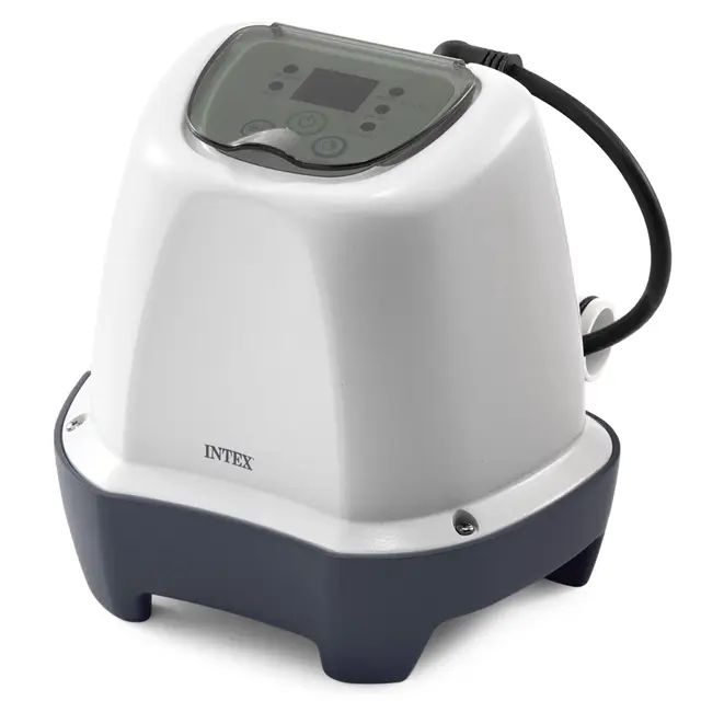 Intex 55250 - Clorador salino, Sistema de cloración Salina para Mantenimiento de Piscinas Desmontables, Producción de Cloro Natural, Sistema Saludable y económico