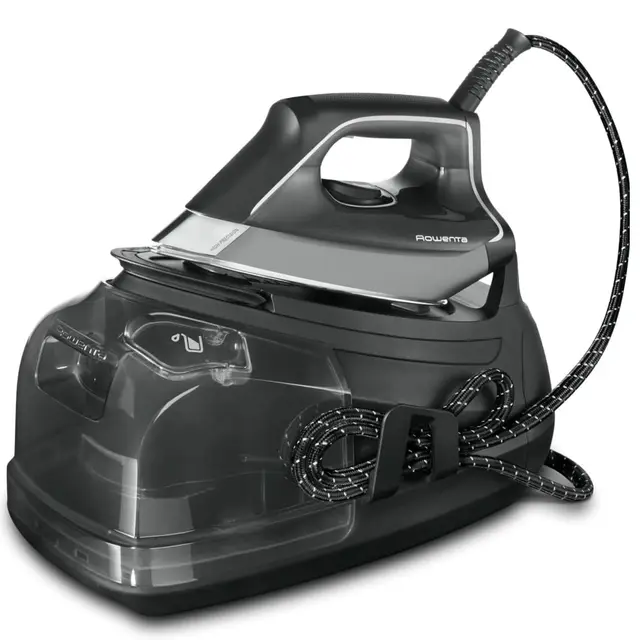 Rowenta Perfect Steam Pro - Centro de planchado a vapor con 6.9 bares de presión, 2400 W, Golpe de vapor de 430 g/min, Depósito de 1.1L, Color gris, DG8622