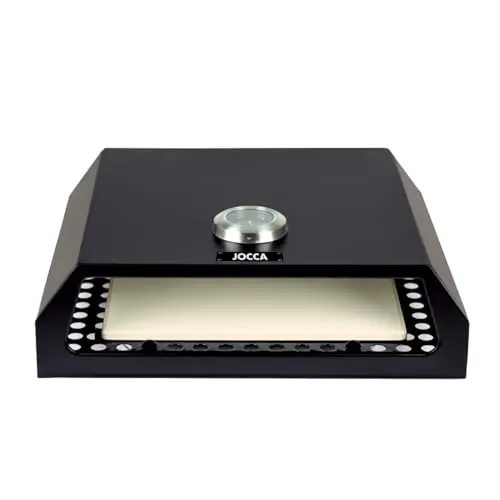 Jocca - Horno para Pizza Accesorio Barbacoa de Acero Inoxidable con Termometro y Piedra, Compatible con Barbacoas Carbon y Gas, Modelo 2373