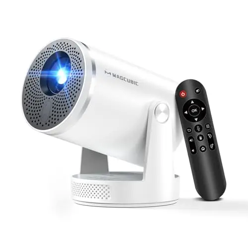 【Enfoque Automático】 Mini Portátil Full HD Magcubic HY320pro | Proyector con Resolución Nativa 1080p, 400ANSI, Contraste 10000:1, Wi-Fi 6, BT 5.4, Mini Proyector Portátil para Hogar y Oficina