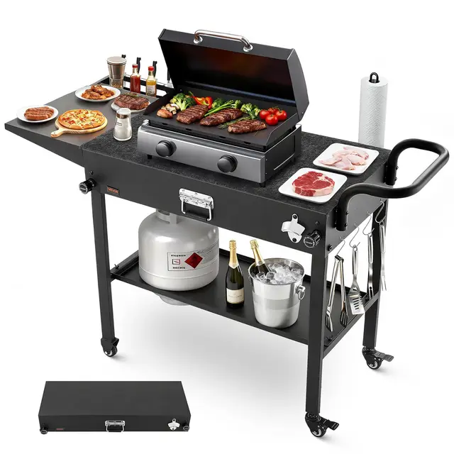vevor carro de barbacoa plegable