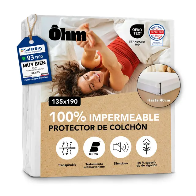 ôhm protector colchón 135x190