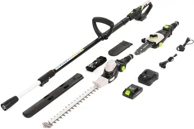 Murray Cortasetos & Motosierra Telescópica 2-en-1 con Batería MU-Bat-MM-CSHT-Kit – 20V, 3Ah, Hoja de Corte 40 cm, Guía de Sierra 20 cm, Sistema SDS, Inclinable, Alcance 330 cm