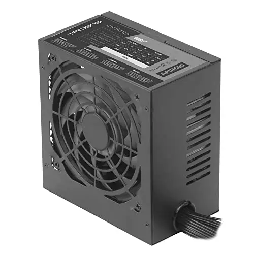 Tacens Anima APIII600, Fuente de Alimentación PC ATX 600W, Tecnología SMD 85% Bronze 12V, Ventilador Ultrasilencioso 120mm, Cables Premium Texturizado, Negro