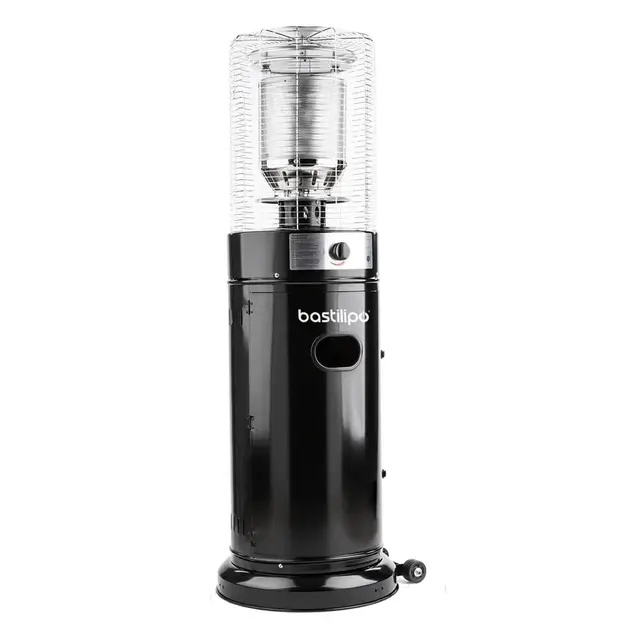 Prometeo Black 11K - Estufa de gas para Exteriores -Estufa para jardin o terraza de 11KW - Propano o Gas butano - Radio de acción 20-30m² - Bastilipo (0807)