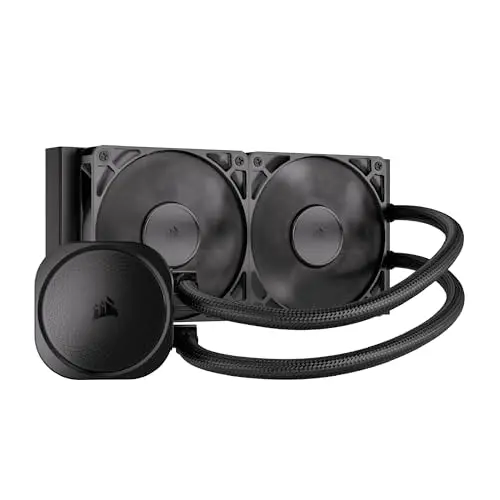 CORSAIR Nautilus 240 RS Refrigeración Líquida de CPU – 240mm AIO – Bajo Nivel de Ruido – Conexión Directa a la Placa Base – Intel LGA 1851/1700, AMD AM5/AM4 – 2X RS120 Ventiladores Incluidos – Negro