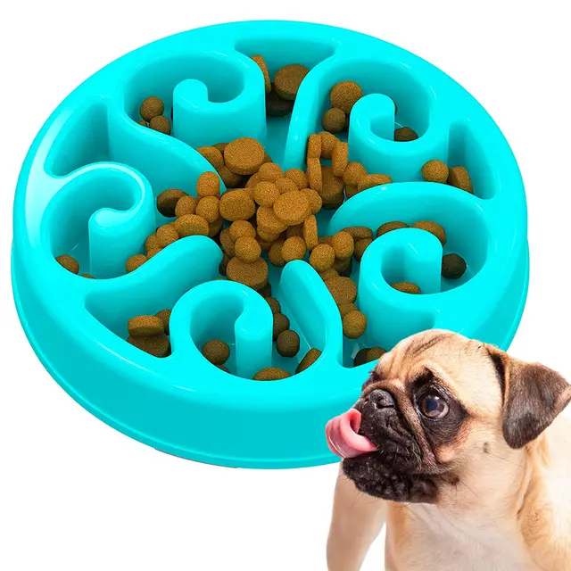 Edipets Comedero Antivoracidad Perro y Gato Plato Interactivo Azul