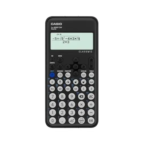 Casio FX-82SP CW - Calculadora Científica, Recomendada para el Curriculum Español y Portugués, 5 Idiomas, más de 300 Funciones, Color Gris Oscuro