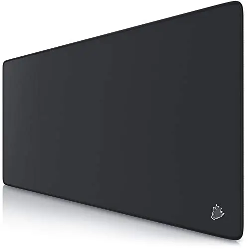 CSL-Computer - Alfombrilla de ratón Speed Gaming Titanwolf Negro 900 x 400 mm - Base de Mesa Grande - Mejora la precisión y la Velocidad, 23032532, Talla XXL Tipo 1