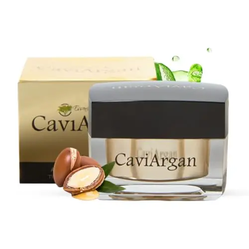 Essence of Argan Caviargan - Crema facial hidratante para mujer, antienvejecimiento con caviar, ácido hialurónico, aceite de argán, retinol, matrixyl y botánicos, crema antiarrugas para arrugas